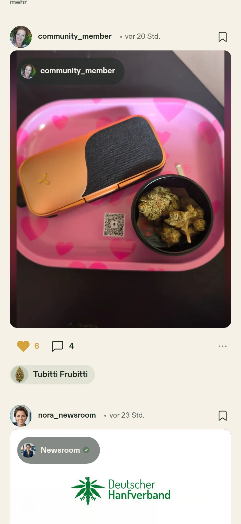 Beitrag aus der Community im Feed
